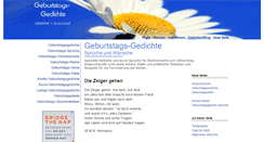 Desktop Screenshot of geburtstag-gedichte.com